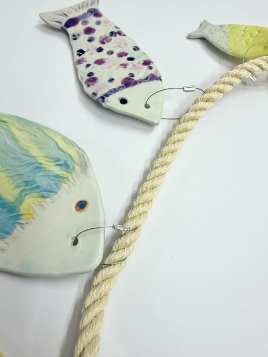 CERAMIC HANDMADE FISH STRINGER #1