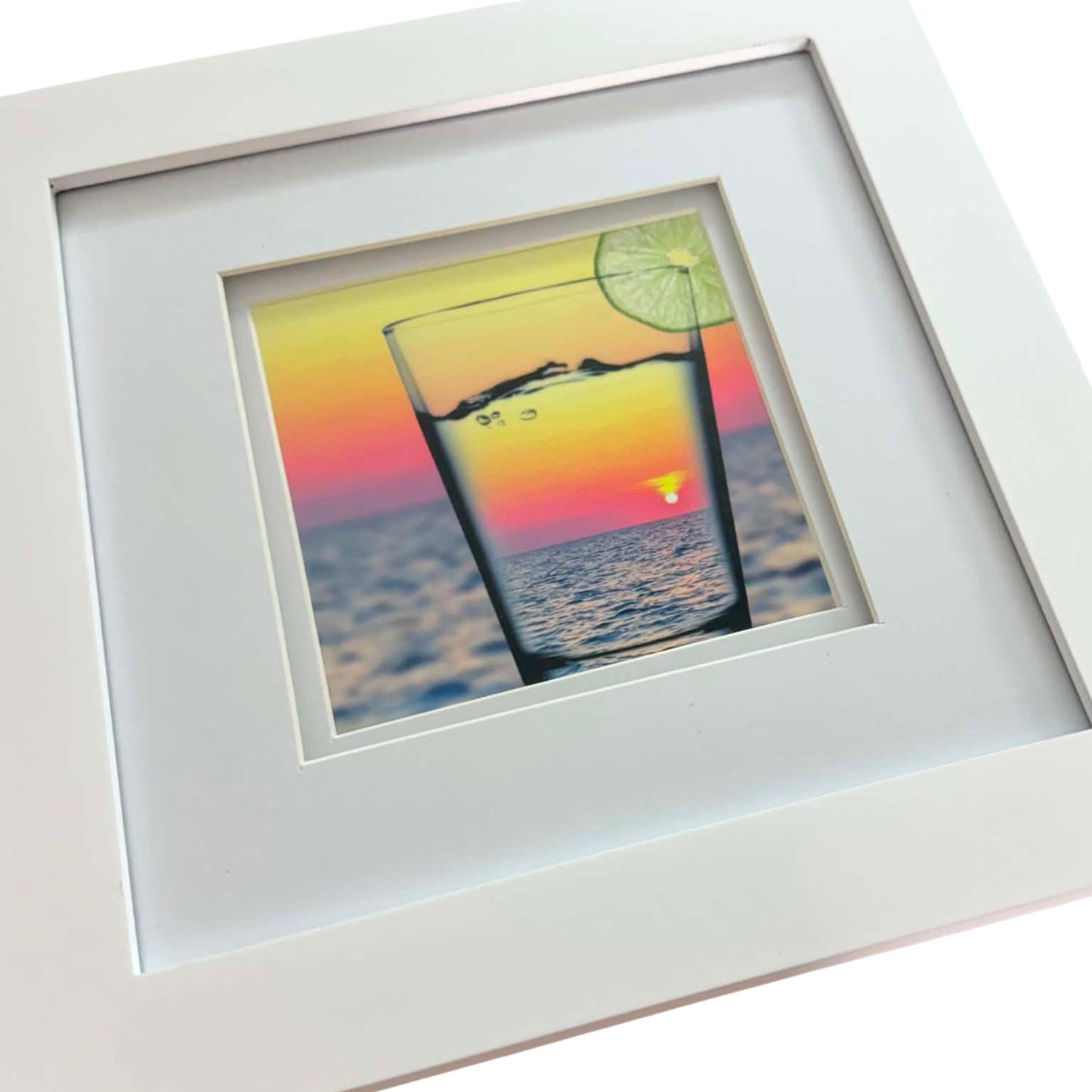 Yellow & Red Sunset In A glass