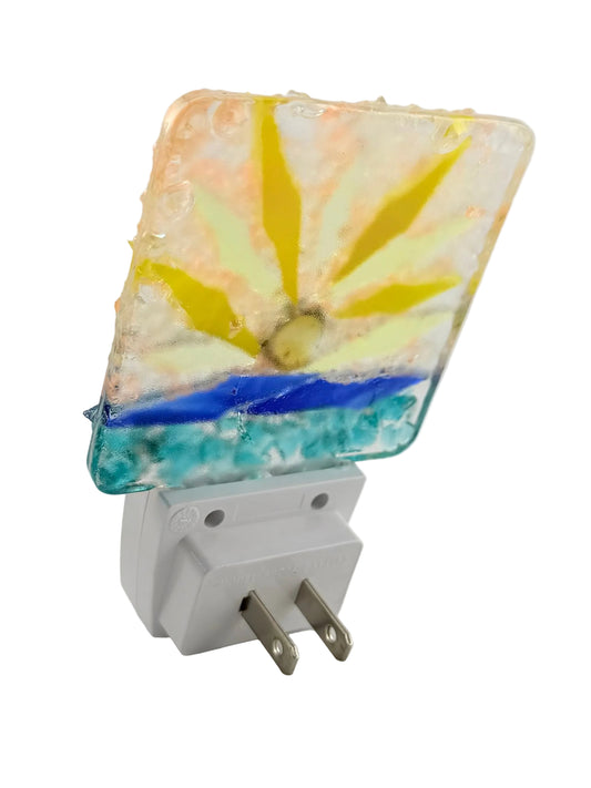 SUNSHINE CRUSHED GLASS NIGHT LIGHT