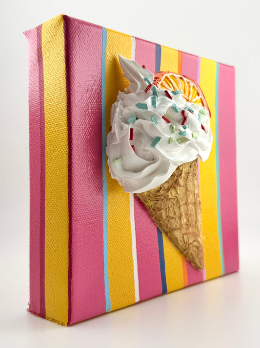 Orange Sprinkles Ice Cream Original