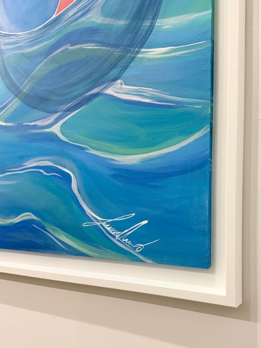 30 x 60 "Endless Summer" Acrylic Original Framed
