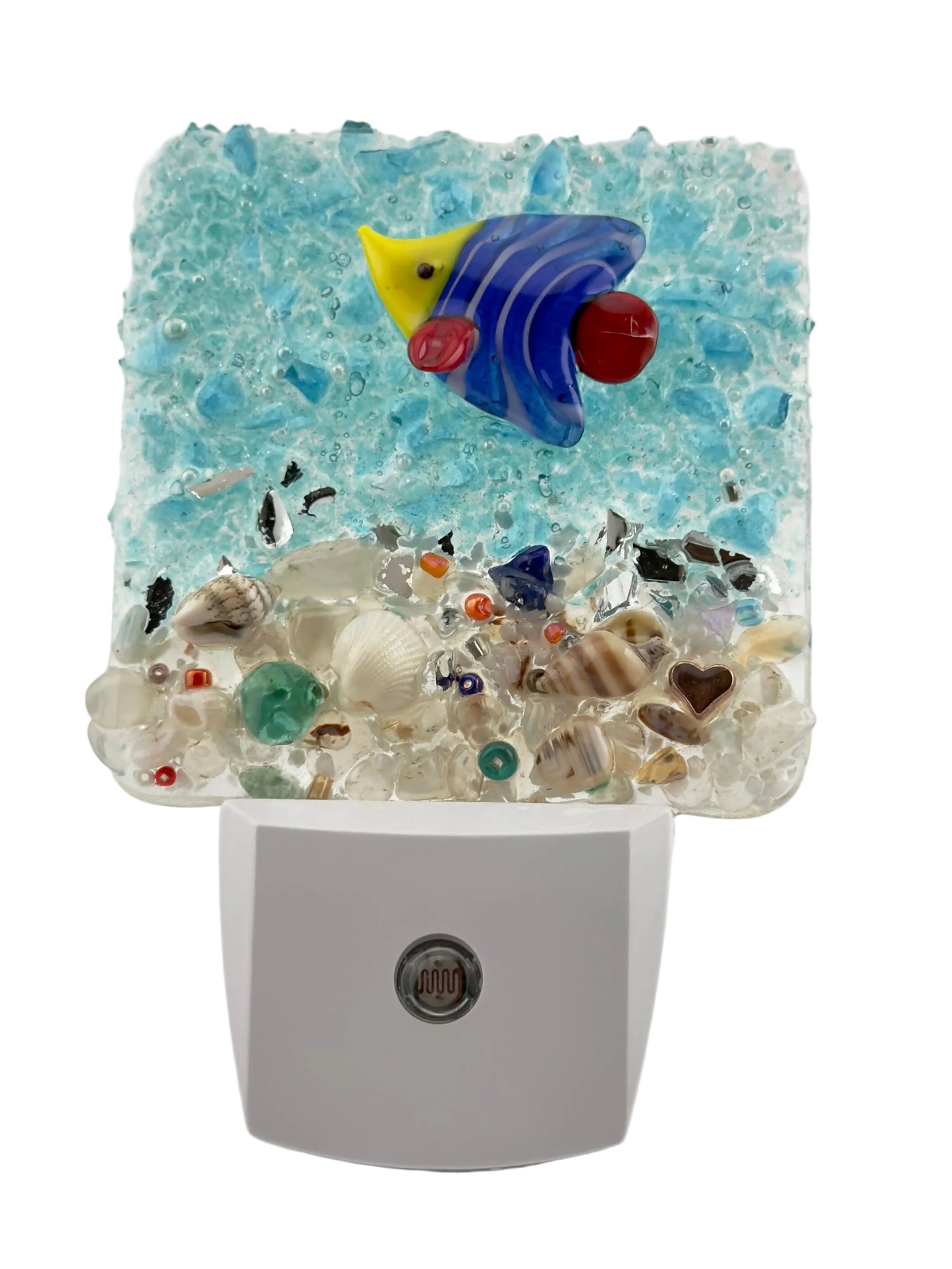 TROPICAL FISH CRUSHED GLASS NIGHT LIGHT