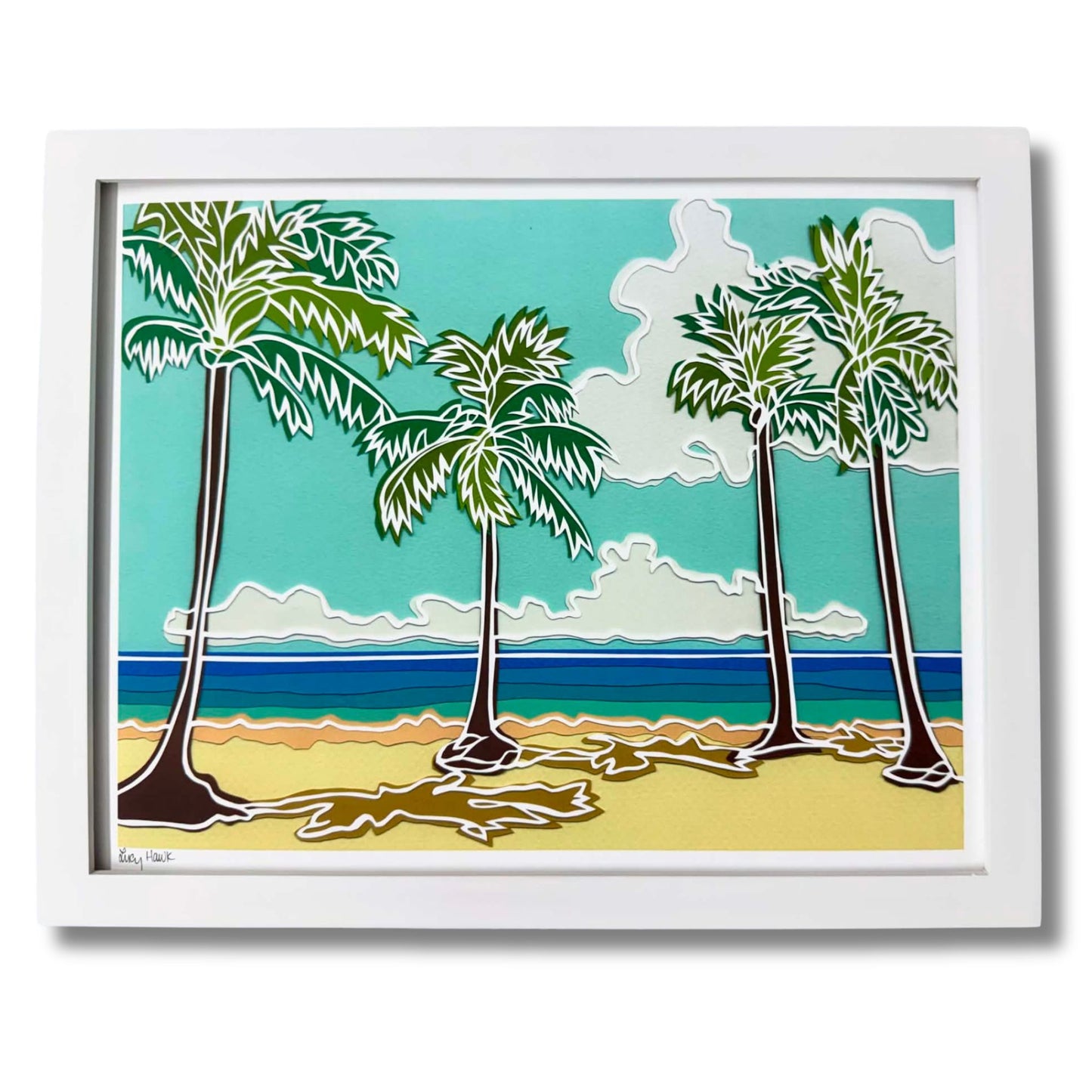 BEACHFRONT OASIS 12"X15" FRAMED PRINT