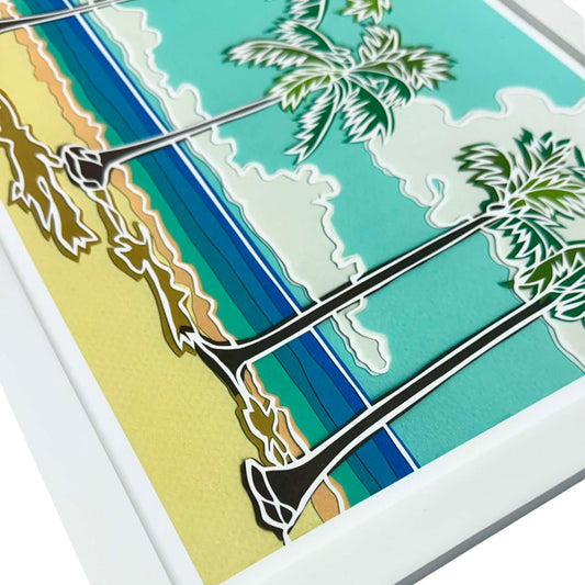 BEACHFRONT OASIS 12"X15" FRAMED PRINT