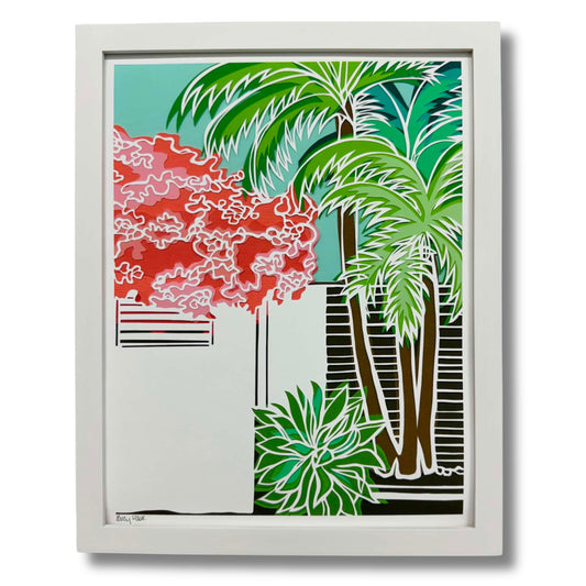 BOUGAINVILLEA 12"X15" FRAMED PRINT