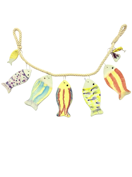CERAMIC HANDMADE FISH STRINGER #1