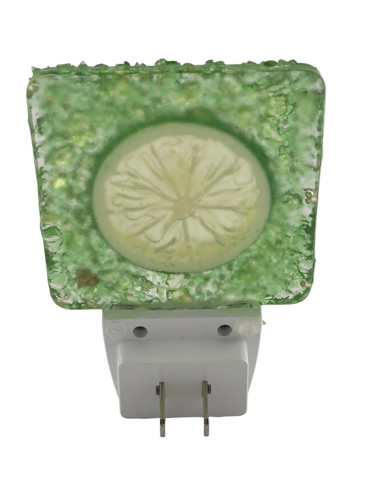 KEY LIME CRUSHED GLASS NIGHT LIGHT