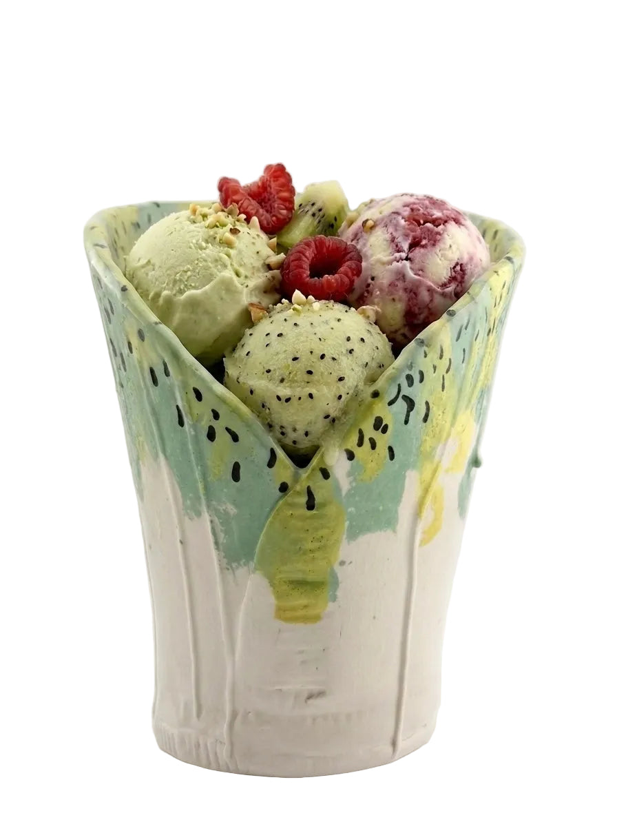 LARGE ICE CREAM CERAMIC DISH #1