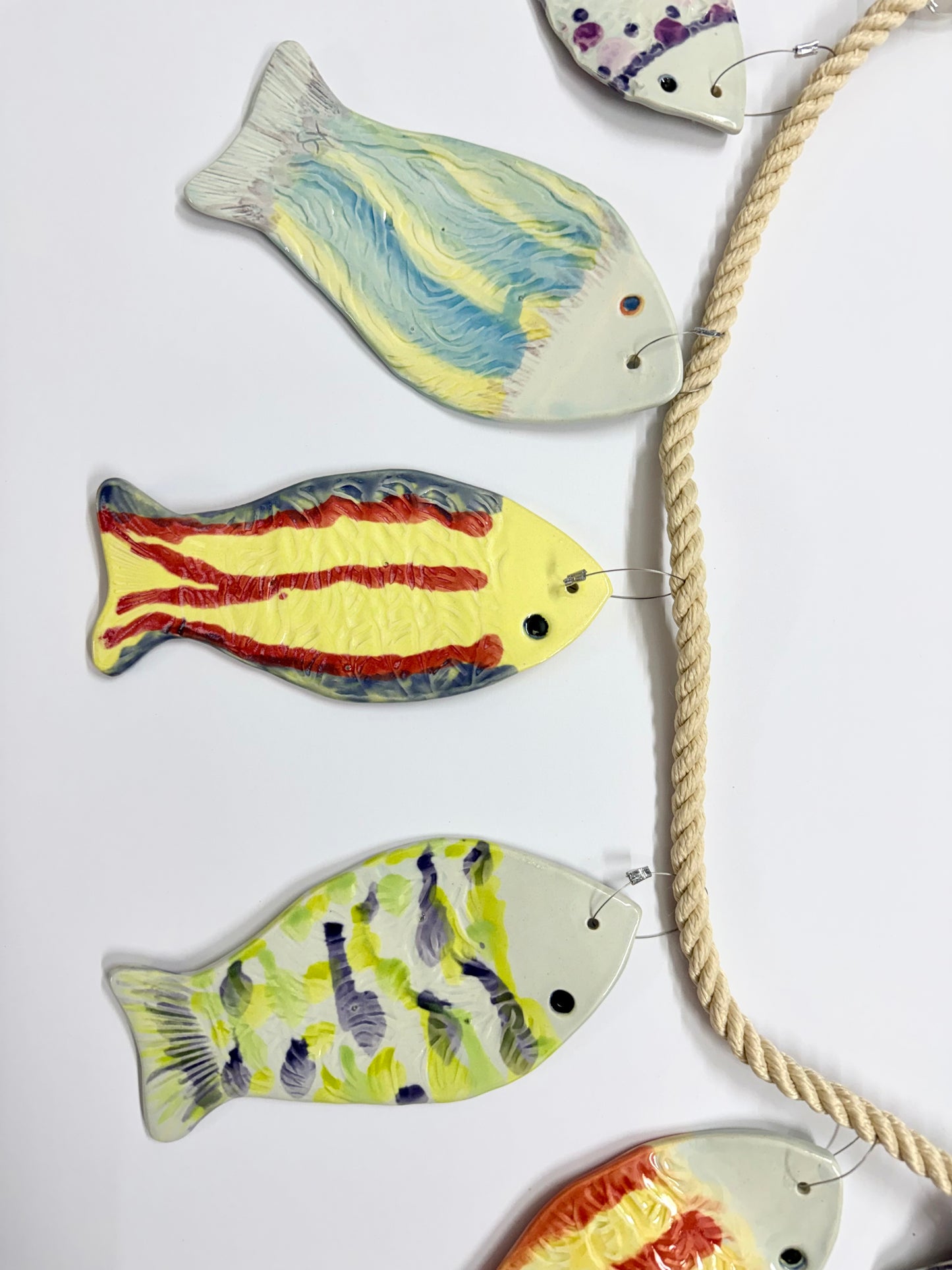 CERAMIC HANDMADE FISH STRINGER #1