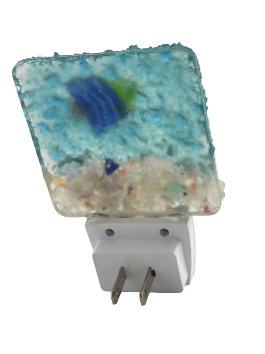 TROPICAL FISH CRUSHED GLASS NIGHT LIGHT