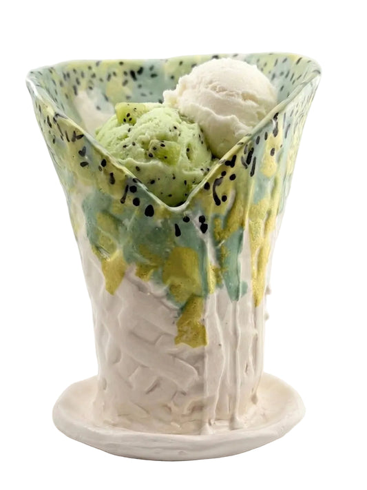 LARGE ICE CREAM CERAMIC DISH #2