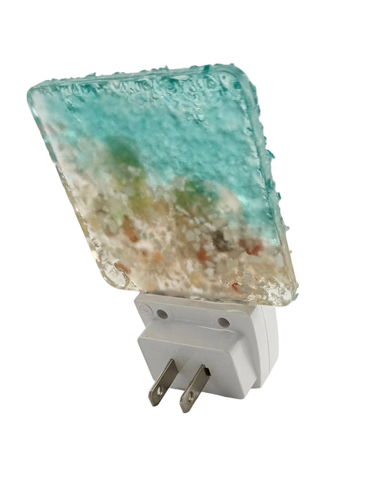 ZIG ZAG CRUSHED GLASS NIGHT LIGHT