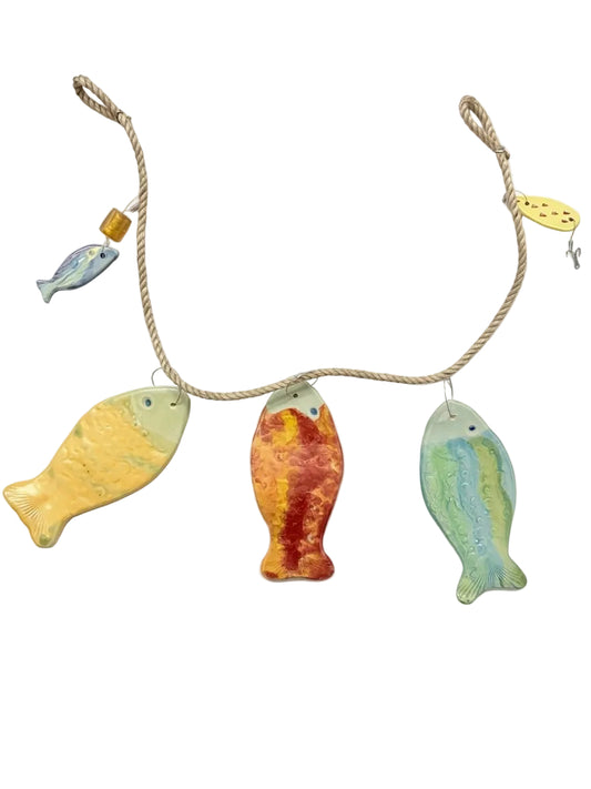 CERAMIC HANDMADE FISH STRINGER #3