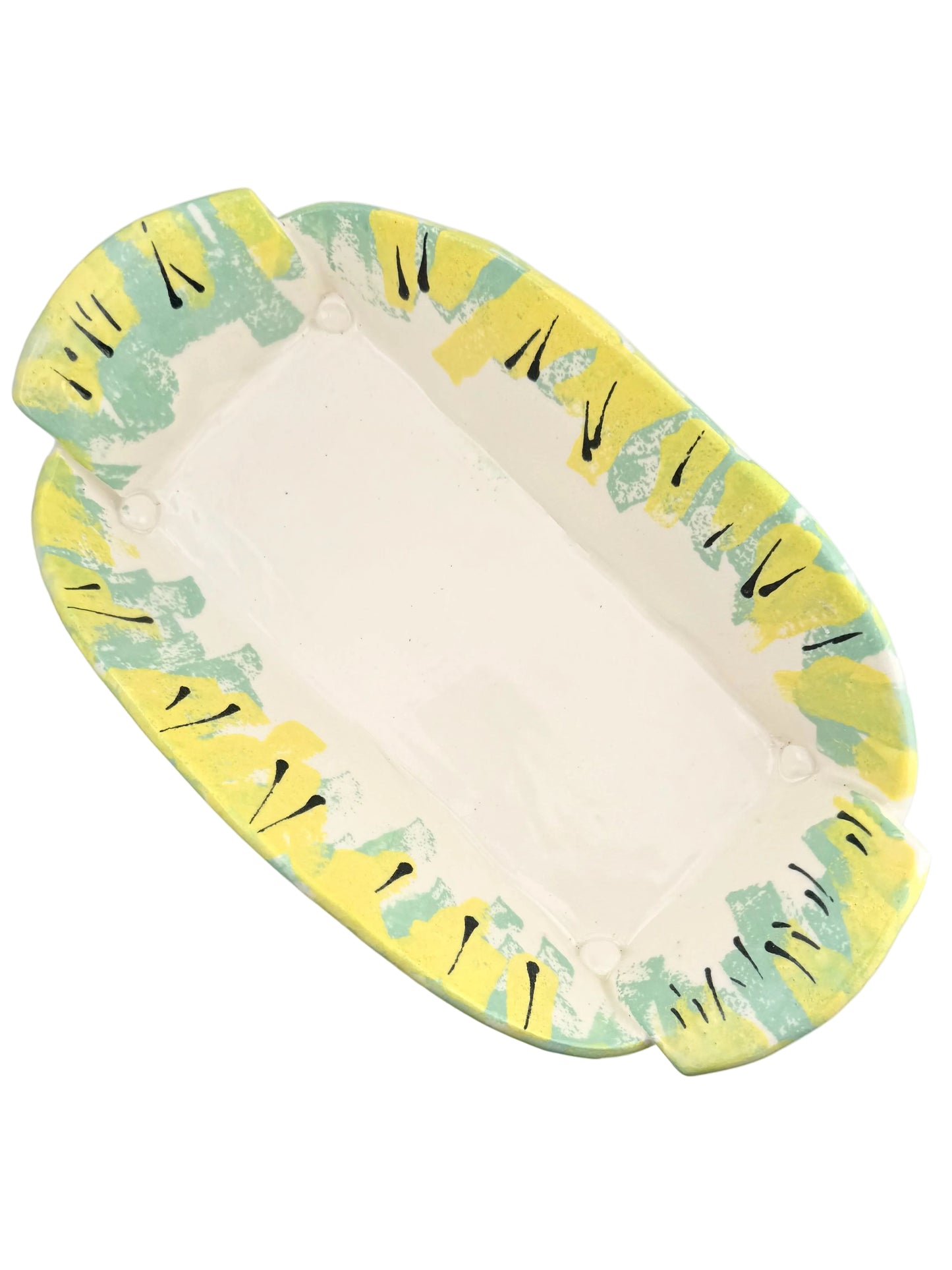 LARGE BANANA SPLIT CERAMIC DISH #2