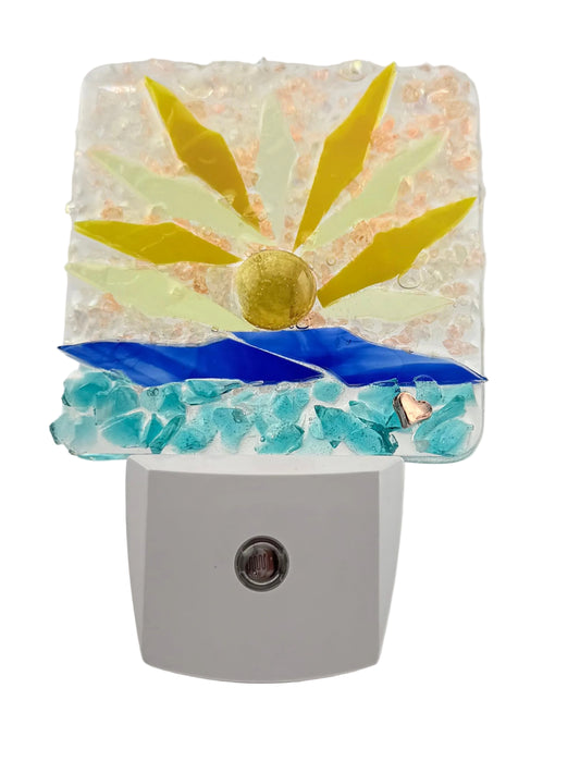 SUNSHINE CRUSHED GLASS NIGHT LIGHT