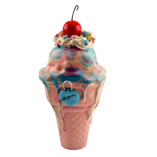 COTTON CANDY ICE CREAM CONE