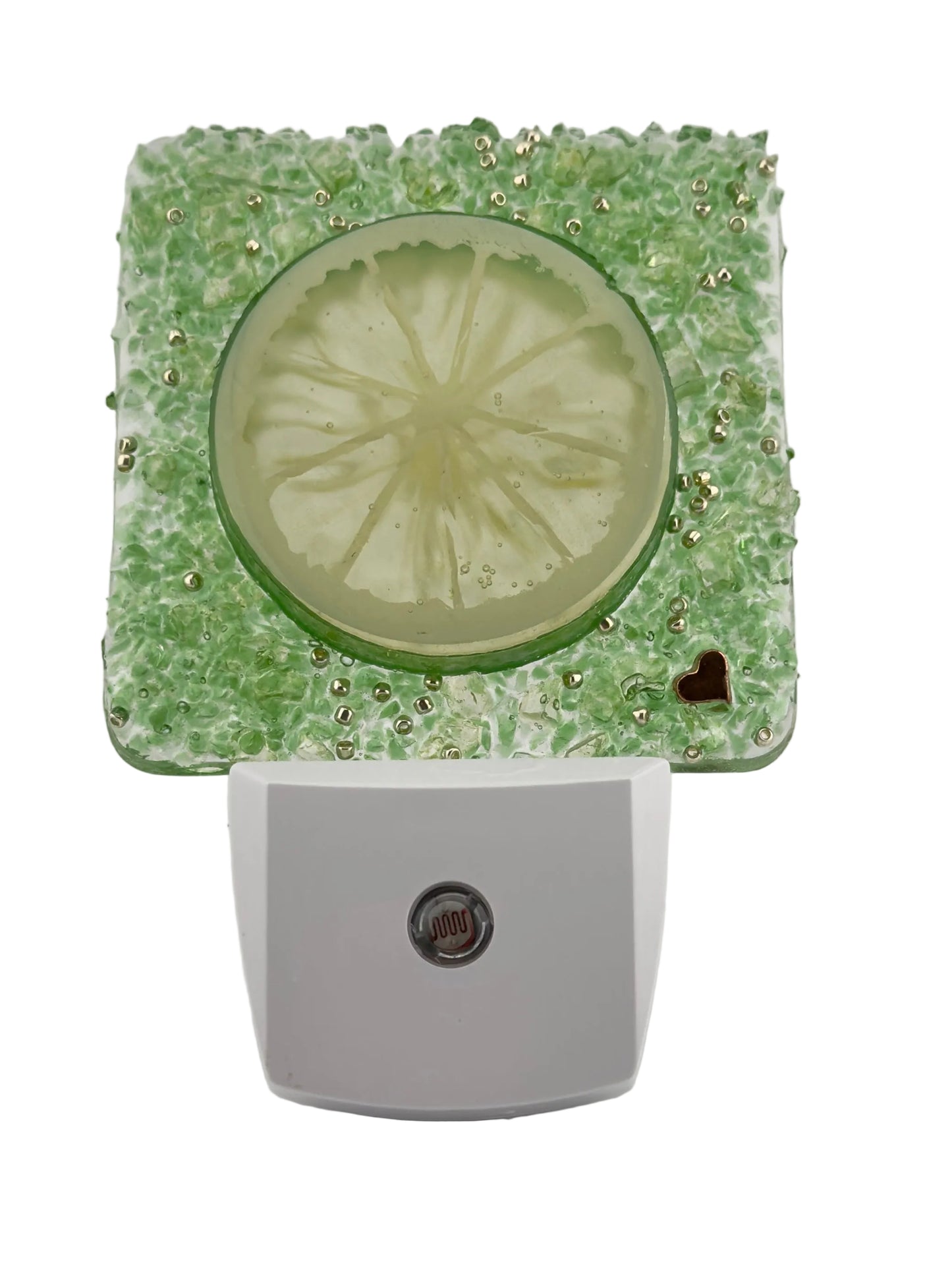 KEY LIME CRUSHED GLASS NIGHT LIGHT
