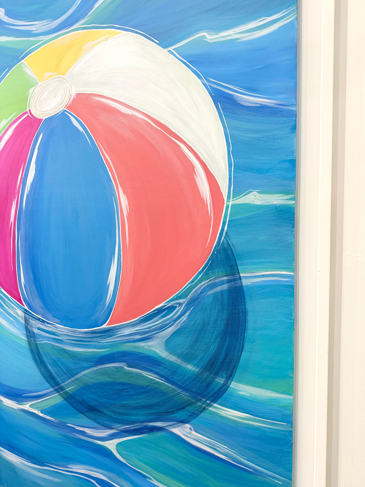 30 x 60 "Endless Summer" Acrylic Original Framed