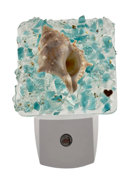 LUCKY SHELL CRUSHED GLASS NIGHT LIGHT
