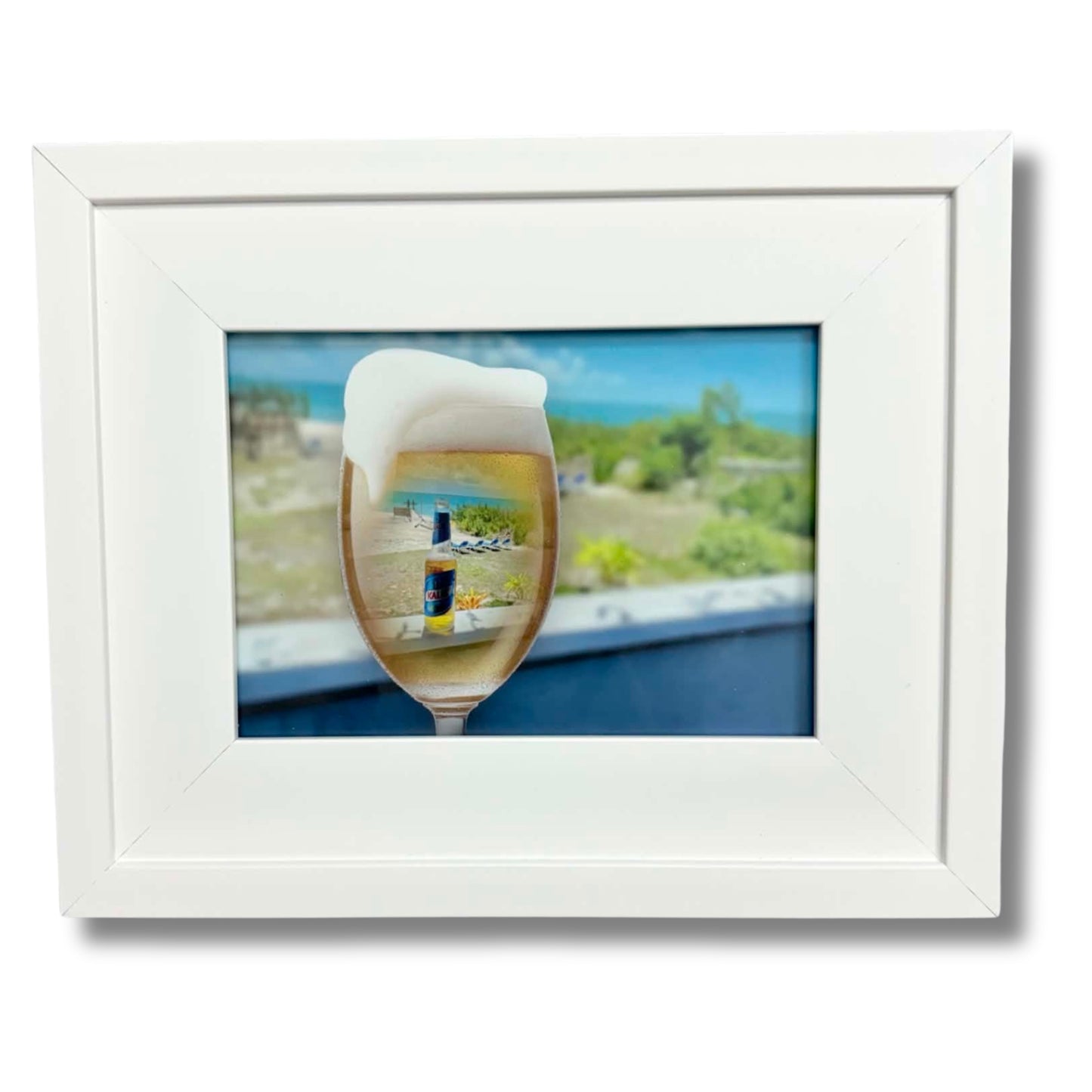 Bottle of Beer In A Glass
